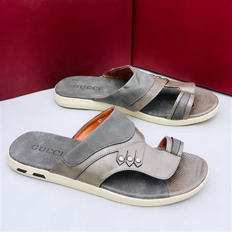 gucci grey lether slides|affordable gucci slides.